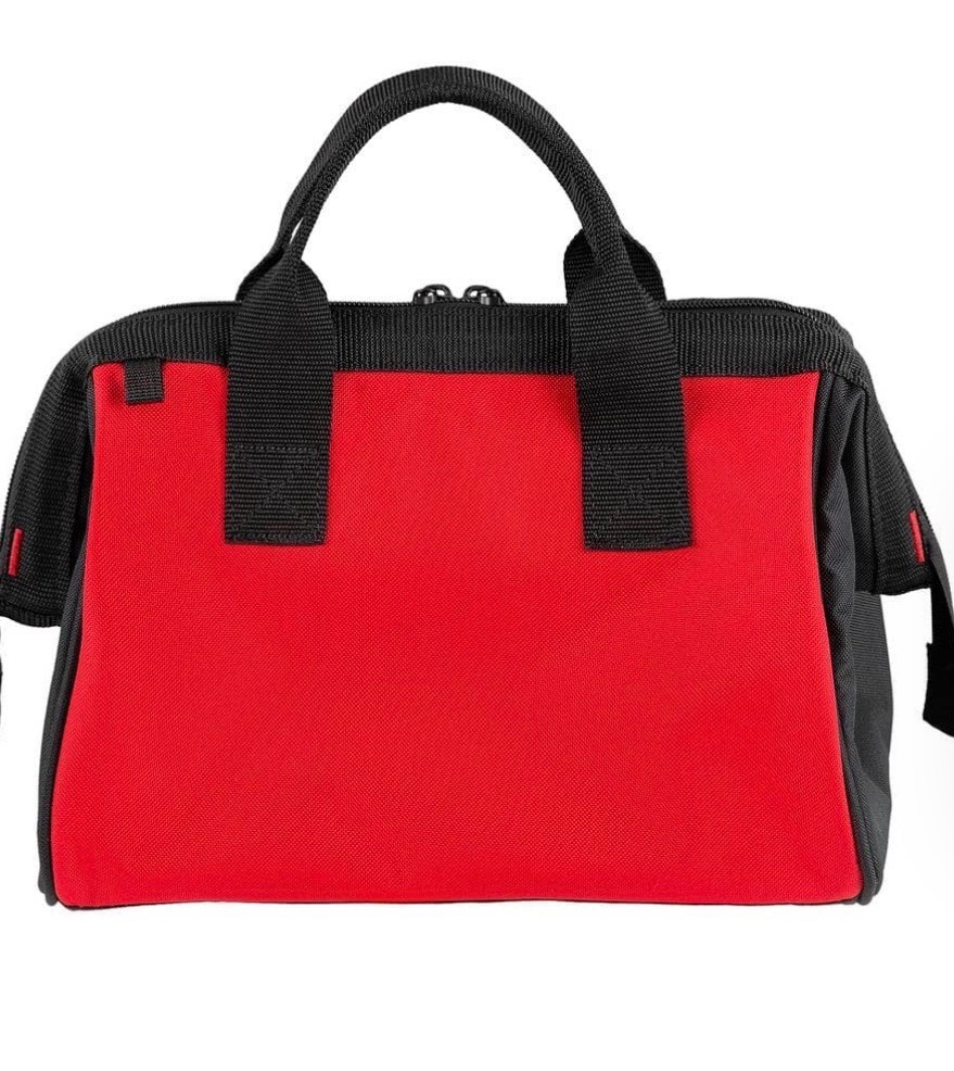 Husky 12-Inch Tool Bag (12 x 9 x 8 inch) Red/Black