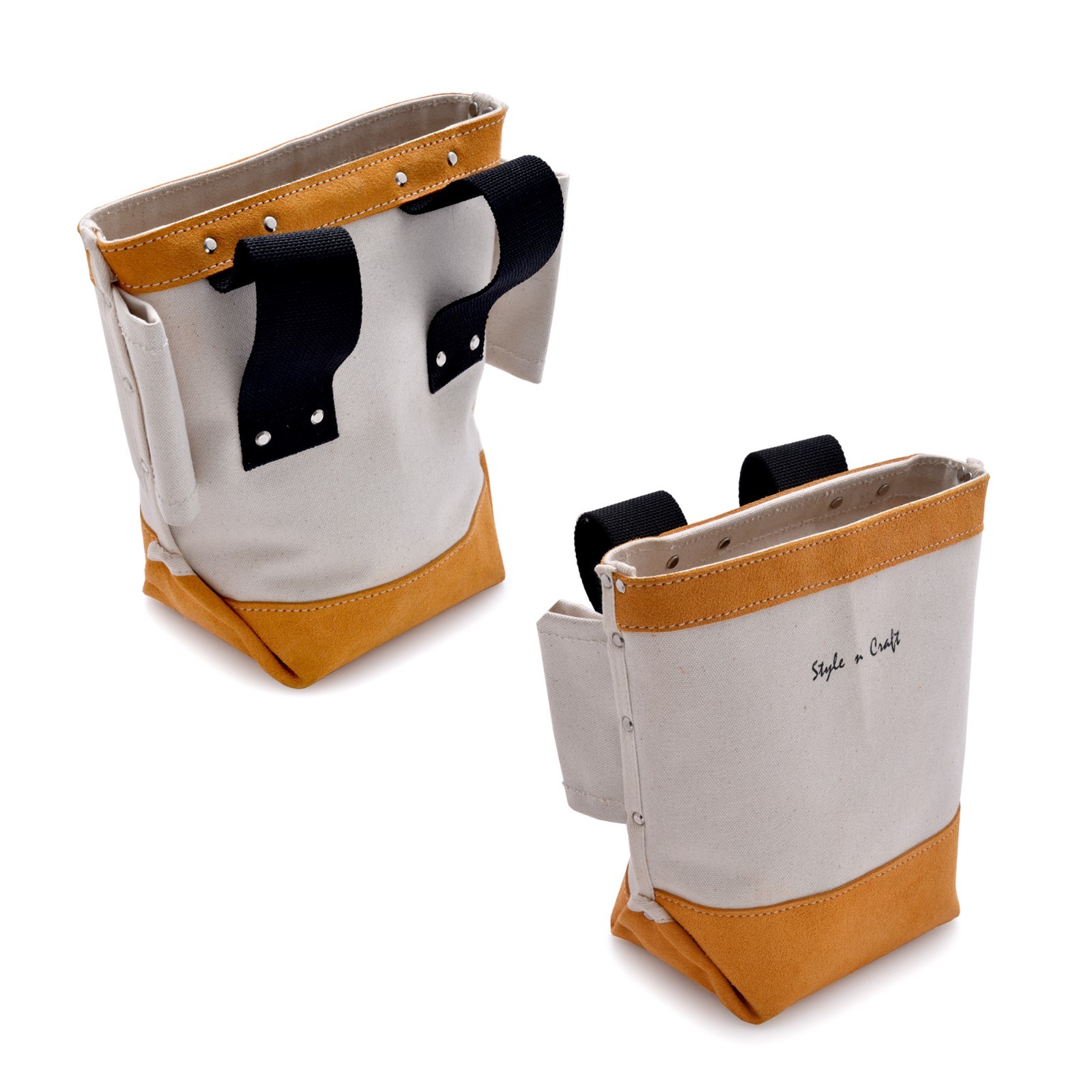 Style n Craft 97515 – Bolt Bag in Heavy Duty Canvas & Suede Leather Combination