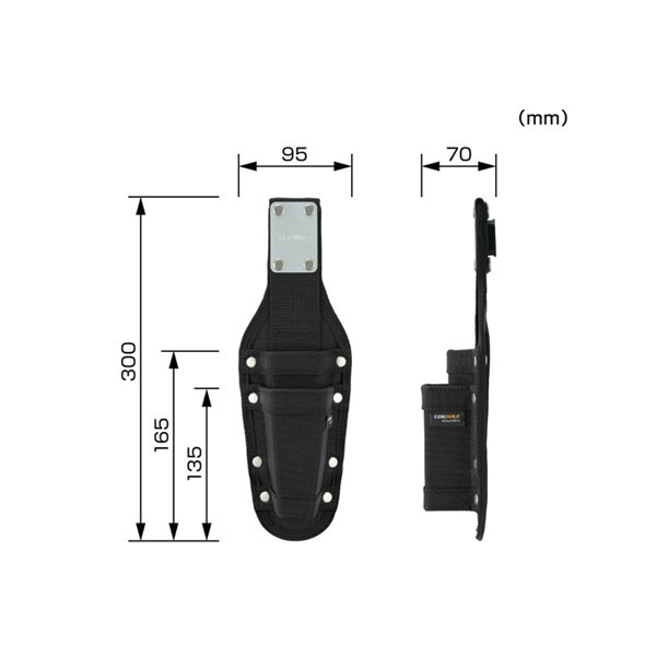 Tajima SFKSNC-P4 Tool Holder Cordura Nylon Tools 4-Pocket Pouch Bag