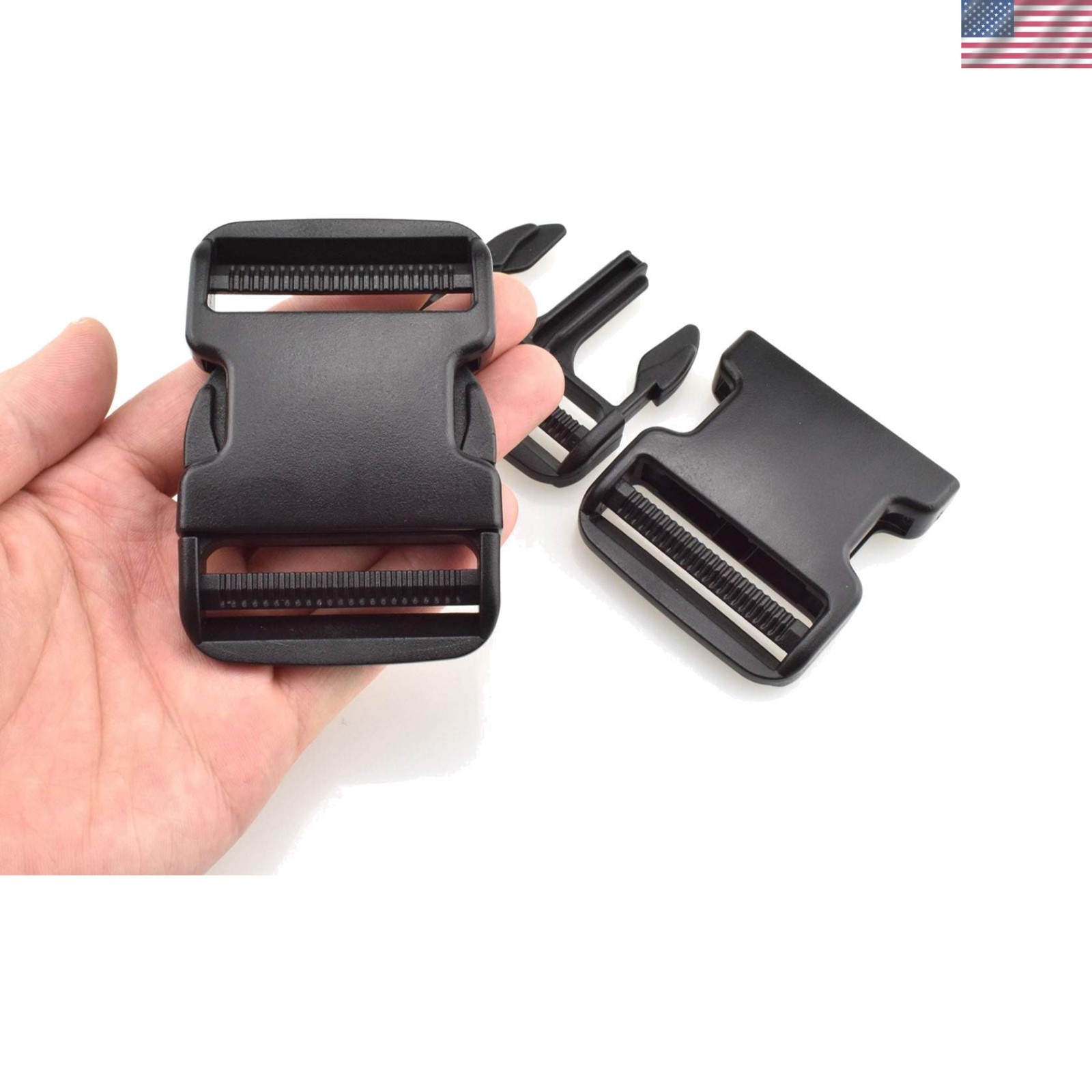 SGH Pro 2-Inch Military-Grade Adjustable Quick Side Release Buckles – 4 Pack