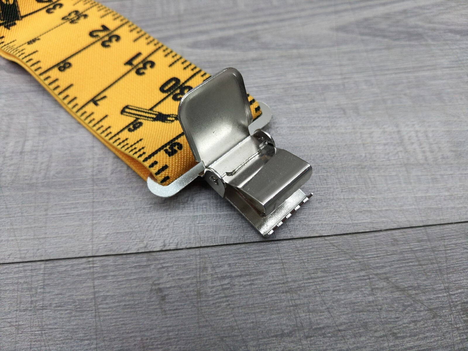 CLC Construction Suspenders Custom Leather Craft Heavy Duty Ruler Print 2” Wide