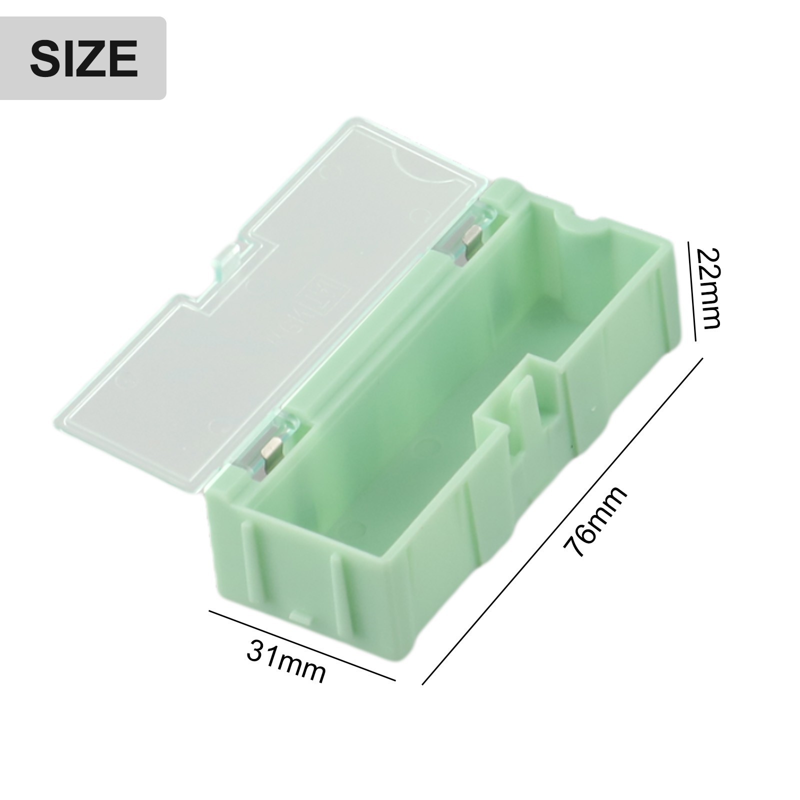 Efficiently Store Electronic Components 10PCS SMT Case 75×31 5×21 5mm