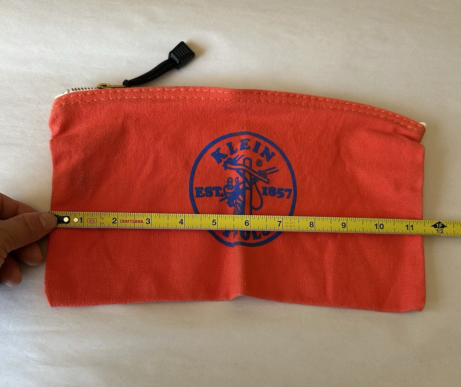 Klein Tools 5140 Zipper Bag Canvas Tool Orange