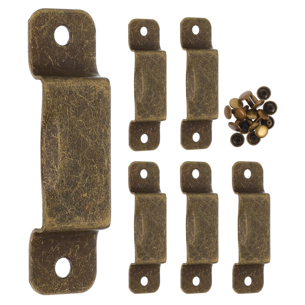 6Pcs Metal Tape Measure Belt Clip with Rivets Stable Holder for Measuring Tools