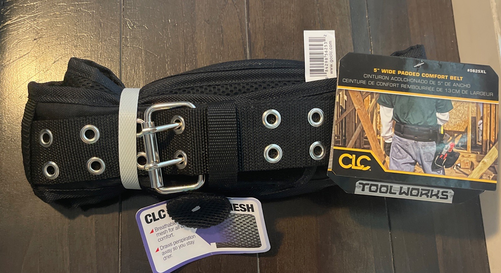 CLC Custom Leathercraft Padded Comfort Belt 5-Inch Wide Extra Large NWT