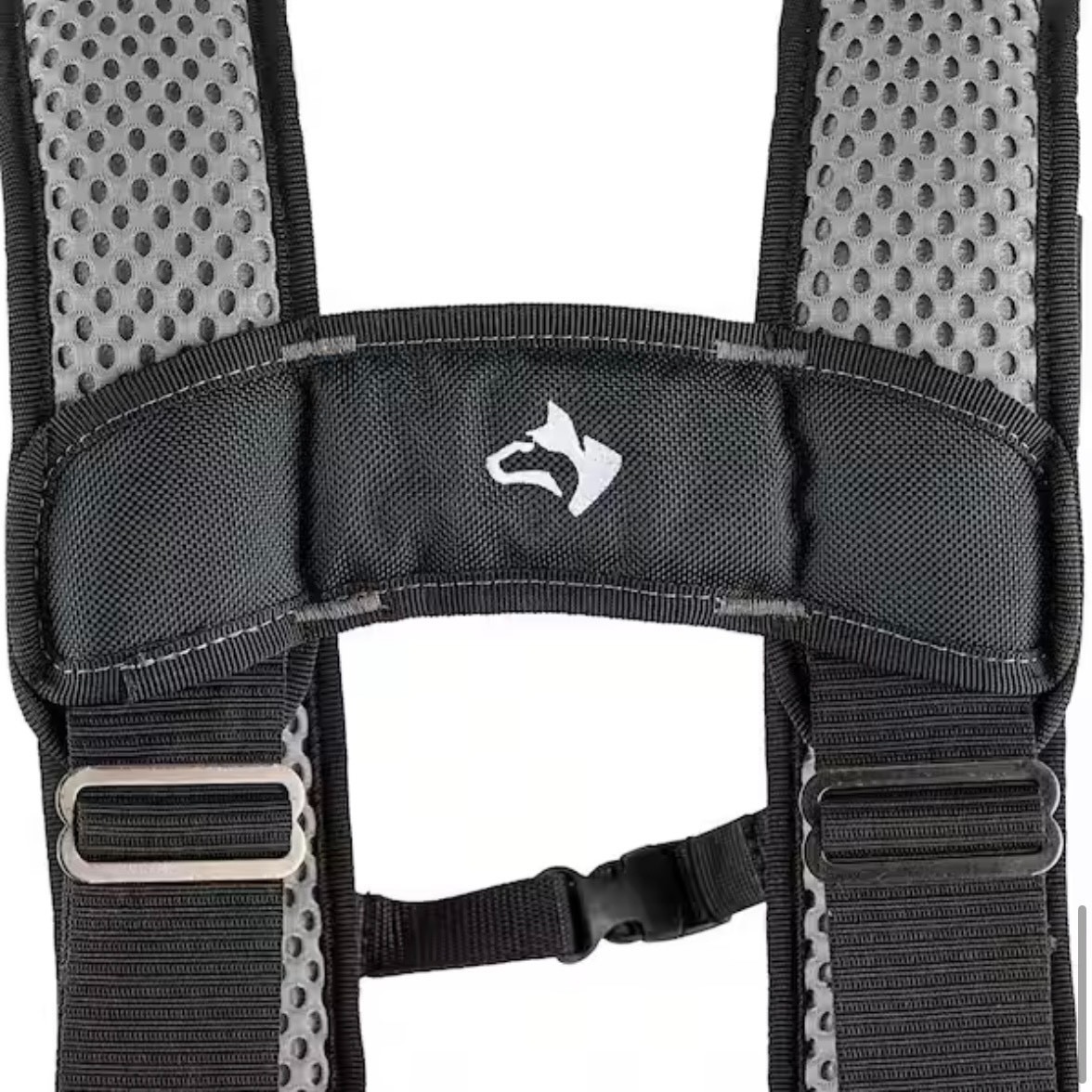 Husky Electricians 2-Bag Heavy Duty Work Tool Storage Belt with Suspenders