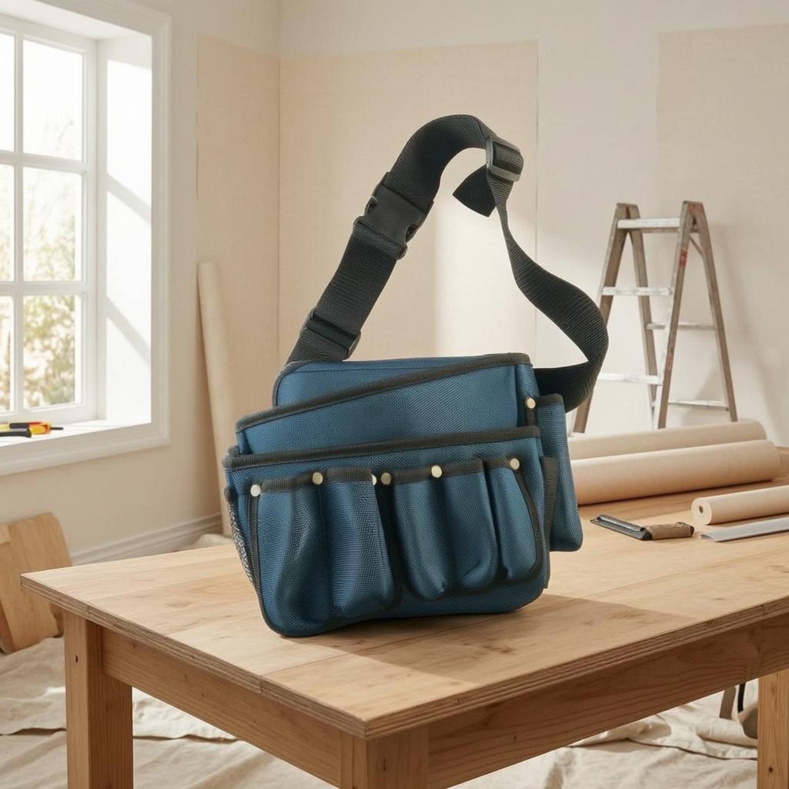 Canvas Tool Bag Multiple Pockets accessibleTop Tool Bag Reinforced Reinforced
