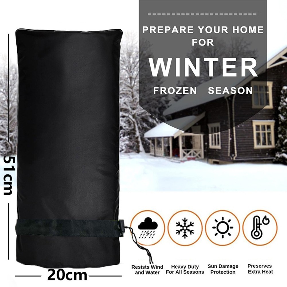 For Winter Protection Outdoor Faucet Cover 20x51cm Thick Waterproof Design