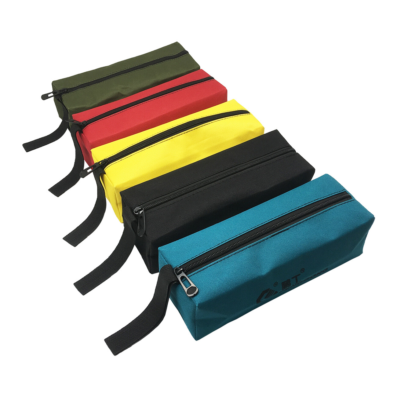 2pcs Canvas Tool Bags with Metal Zippers Multi Purpose Waterproof Smart Storage