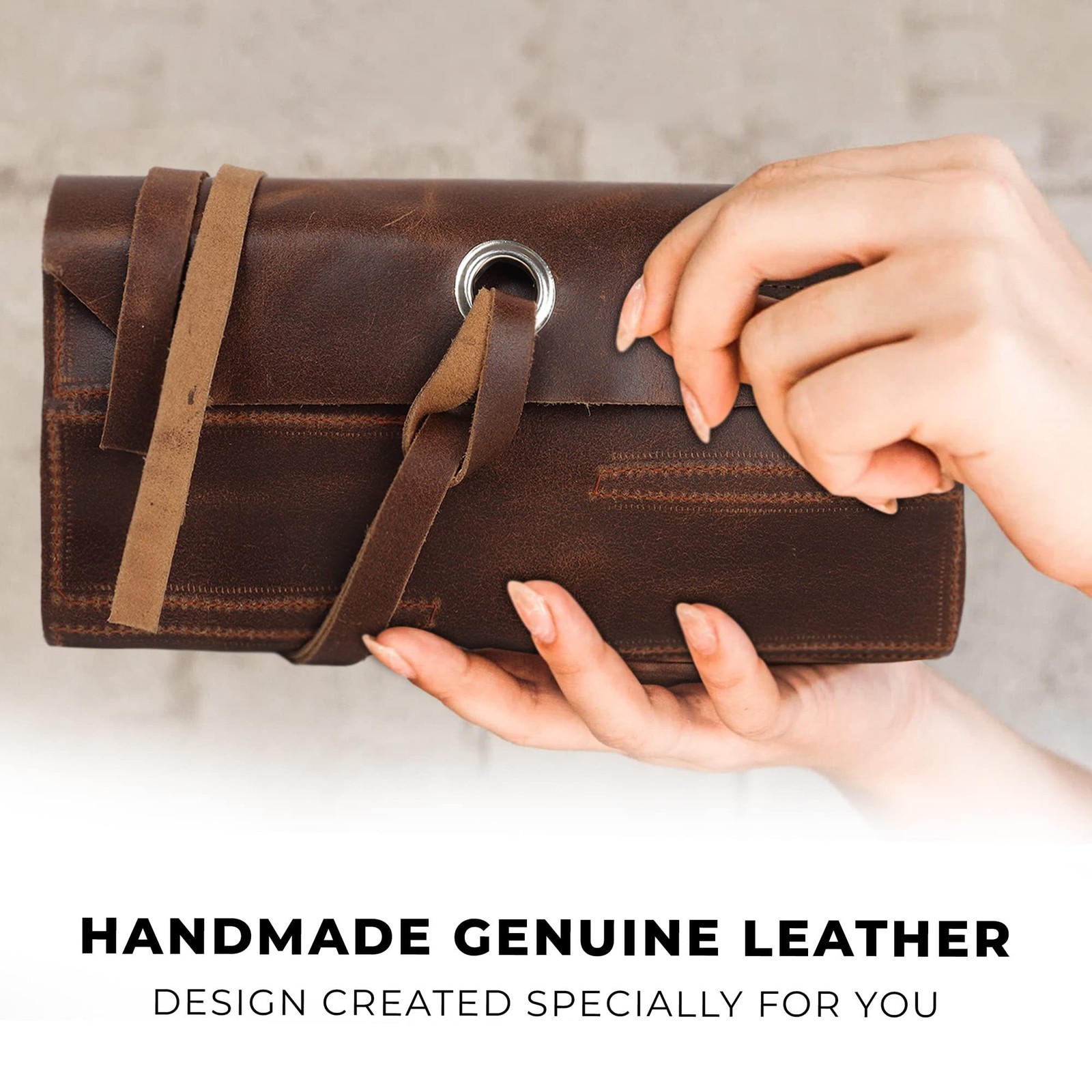 Vintage Leather Tool roll up Pouch, Portable Wrench roll for Barbers,Woodwork…