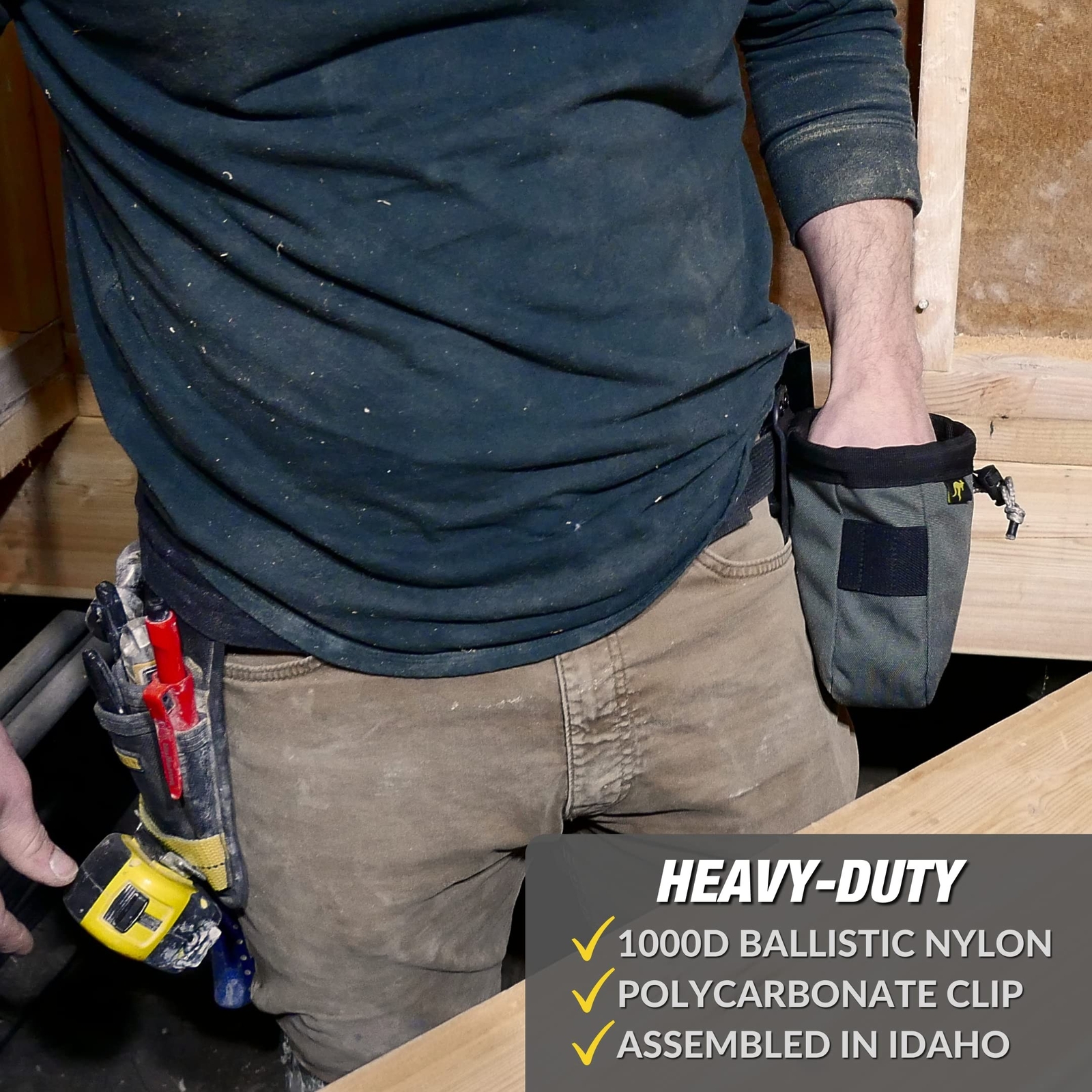 Joey Pouch | Clip-On Tool Belt Bag for Tools, Screws, and Nails – Great for a…
