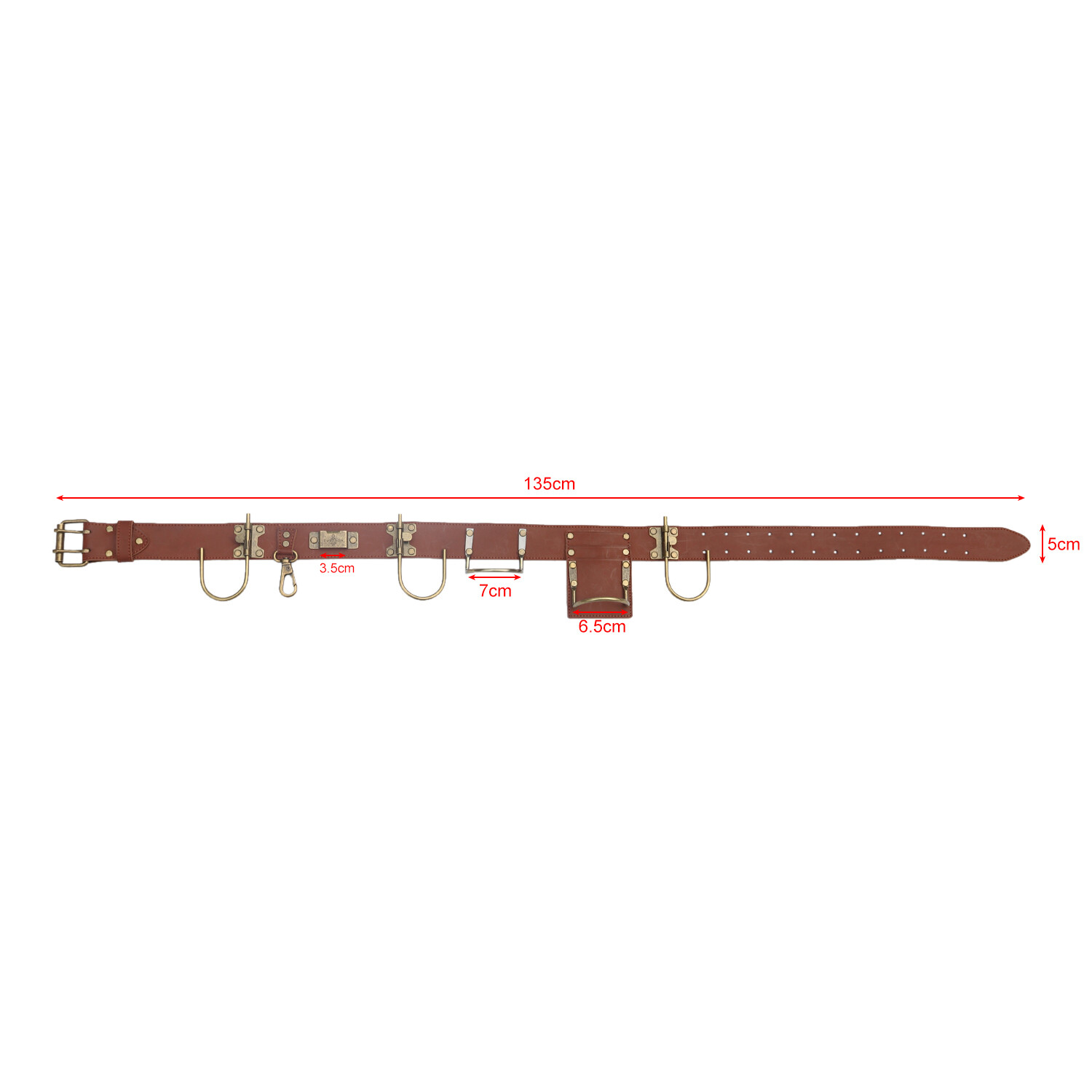 TOURBON Hammer/Wrench/Pliers Hook Holder Electrician Tool Organizer Carrier Belt