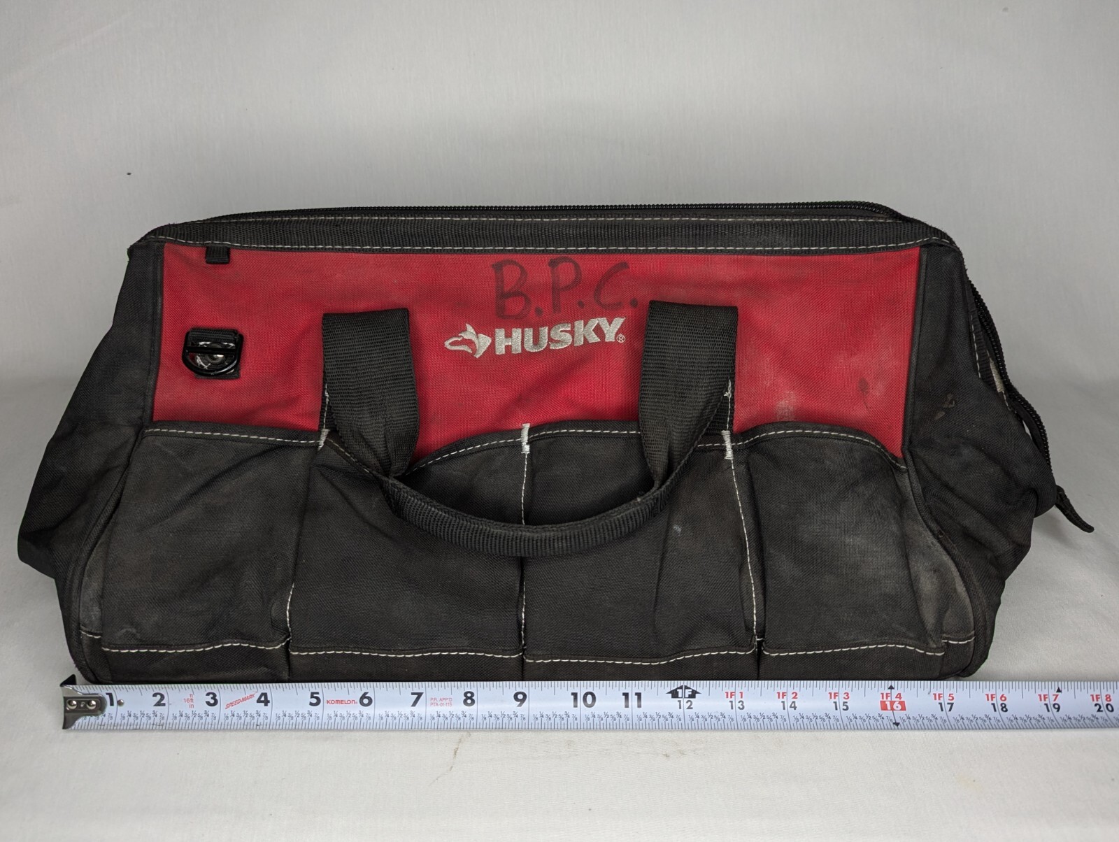 Husky Tote Tool Carry Bag 18″ Long with Zipper Closure