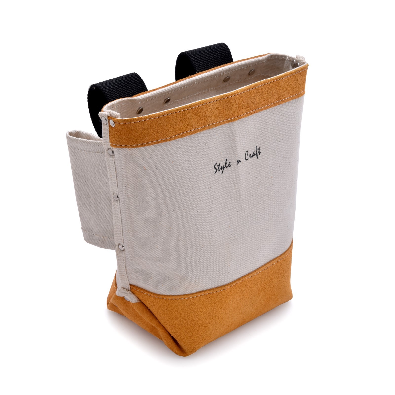 Style n Craft 97515 – Bolt Bag in Heavy Duty Canvas & Suede Leather Combination