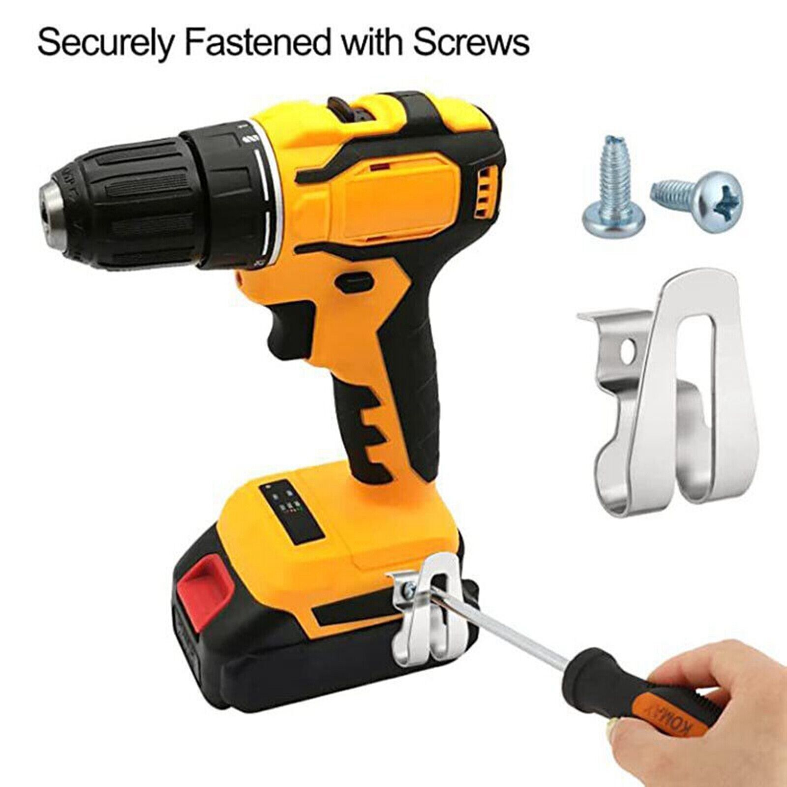 10X Belt Clip Hooks&Screws Replacement Drill Clip For Milwaukee Ryobi/Ridgid