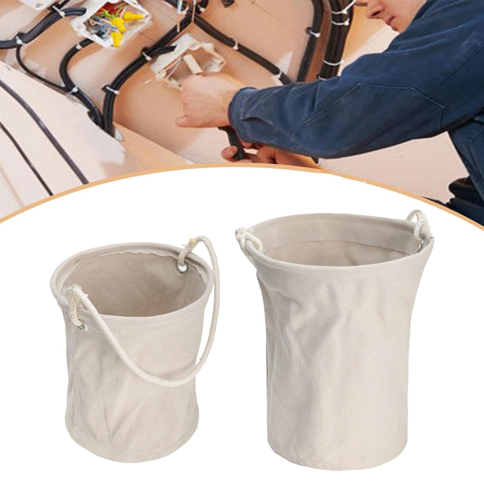 Canvas Bucket Tools Bag Linemen Bag for Work Maintenance Ironworkers
