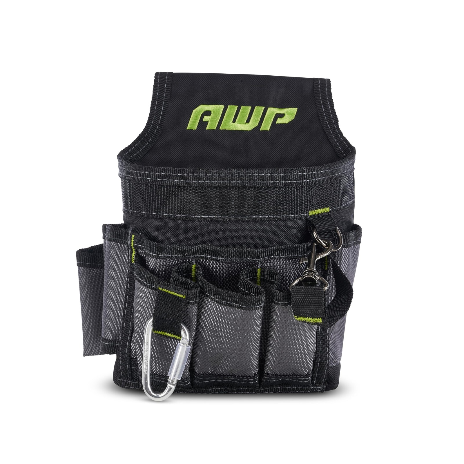 AWP Mini Electrician Tool Pouch, 1 Work Bag, Black and Gray