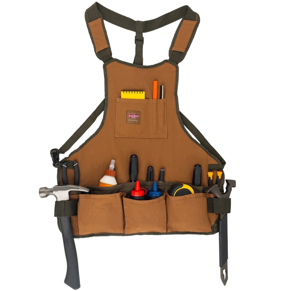 Bucket Boss Duckwear Superbib 18 Pocket Shop Tool Apron
