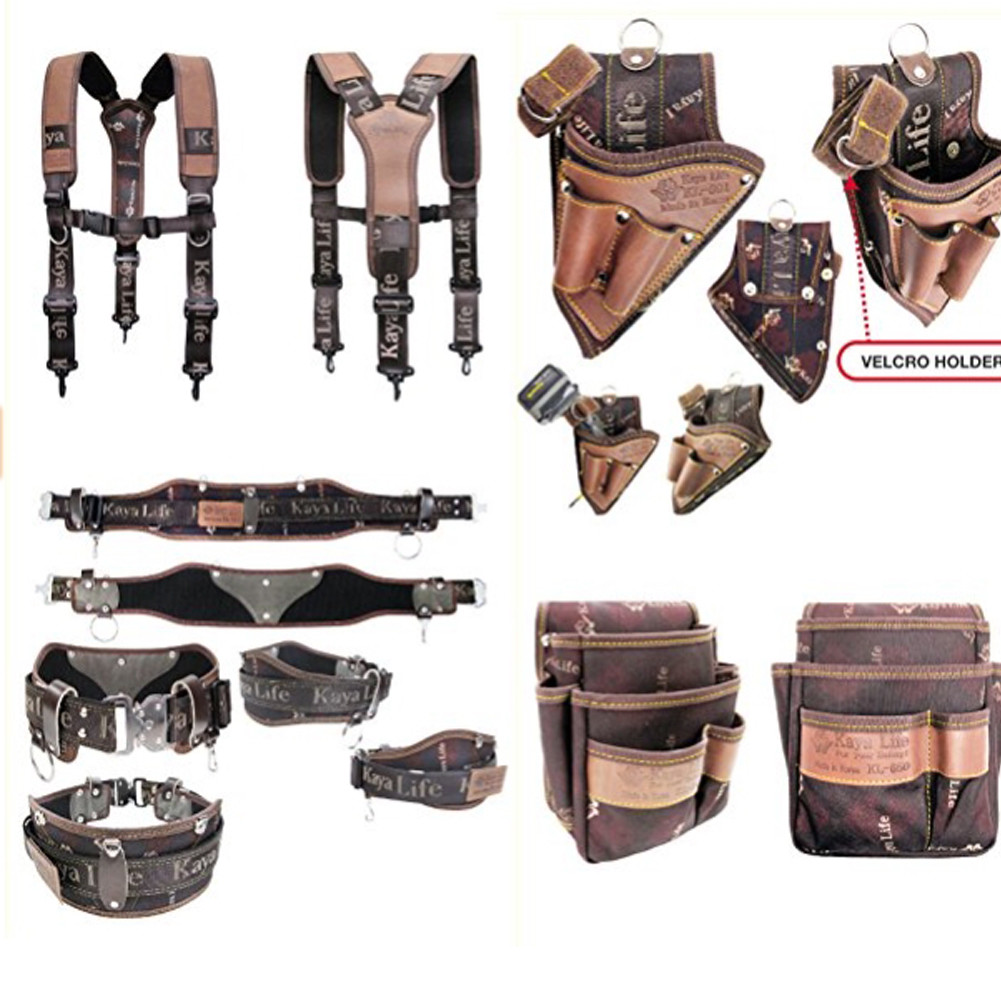 Kaya Life Leather multi tool holders Suspender + a Drill Holster + a Multi Tool