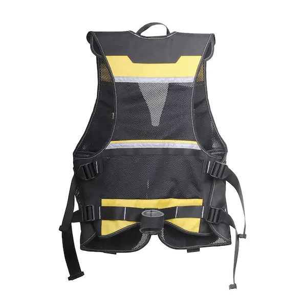 Multi Pocket Tool Vest Multipurpose Personal Storage Compartments Shoulder Strap