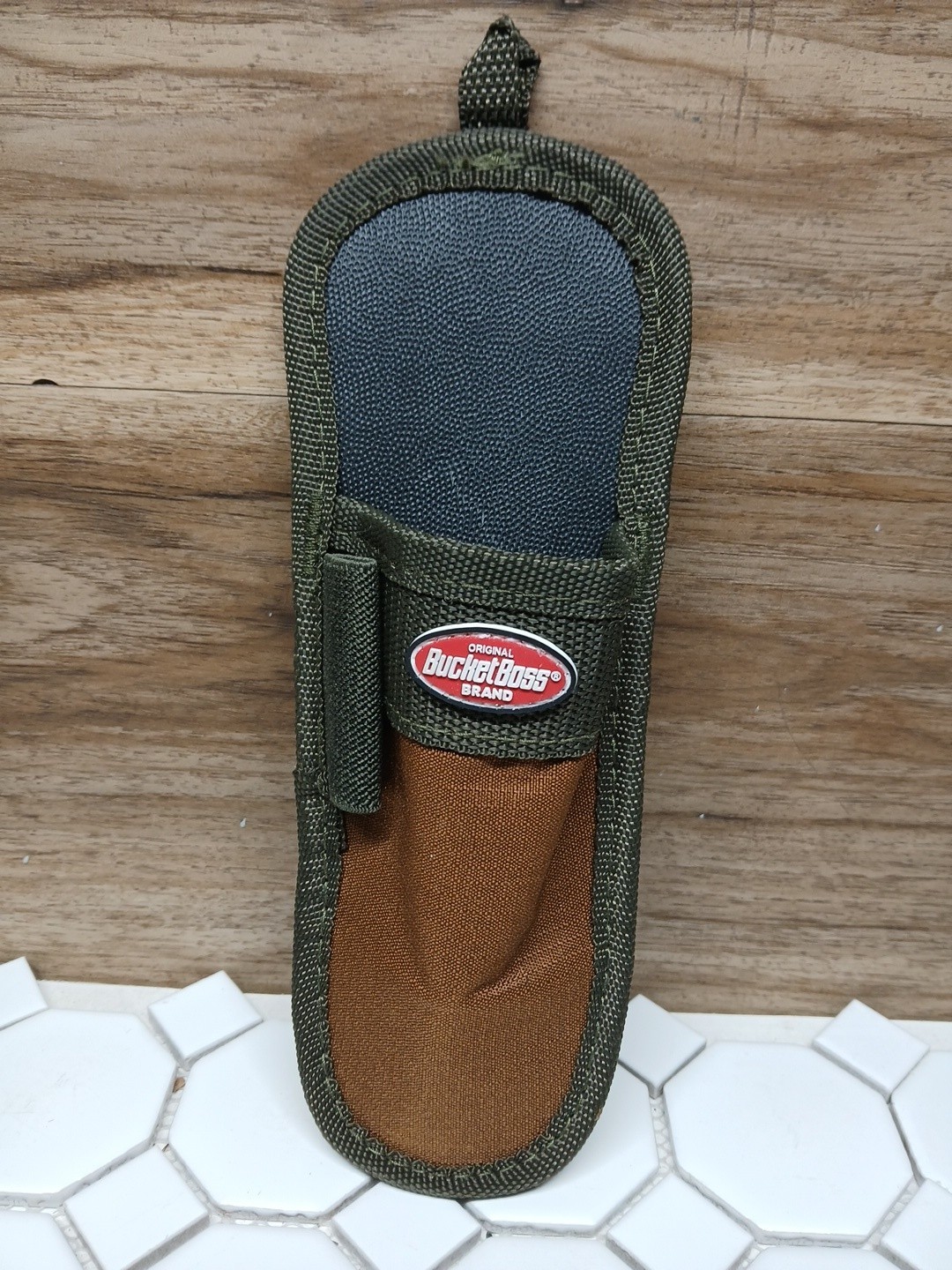 Bucket Boss 54042 Single Barrel Tool Belt Sheath Holster Tool Holder, 1-Pocket,