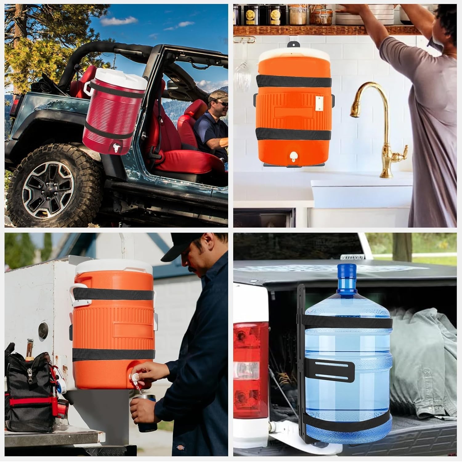 5 Gallon Bucket Holder, Steel Water Cooler Mount Rack,5 Gallon Water Cooler B…