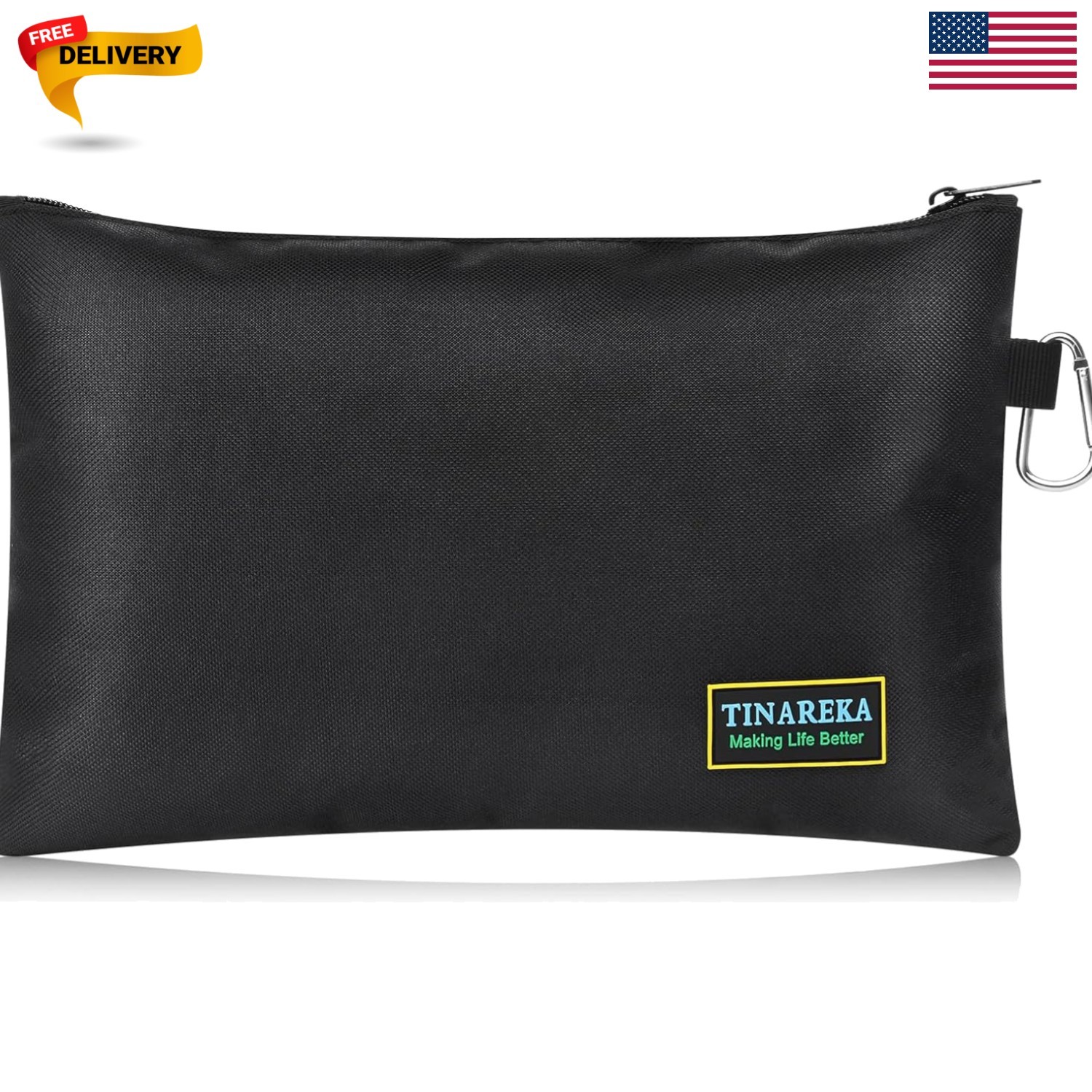 Smart Tool Organizer Pouch – 11.8 Inch Zip Bag for Electricians & DIY Men