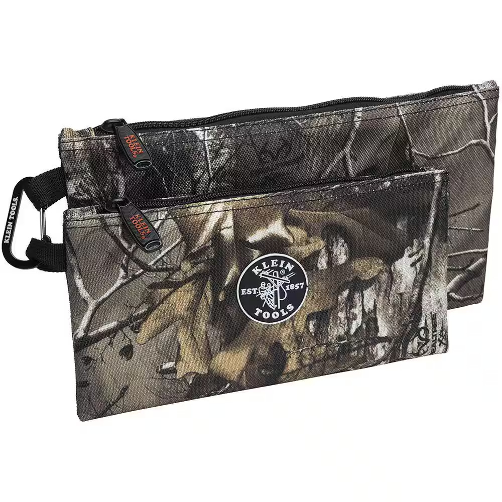 10 In. Camo Zipper Tool Bag, 2-Pack 👌