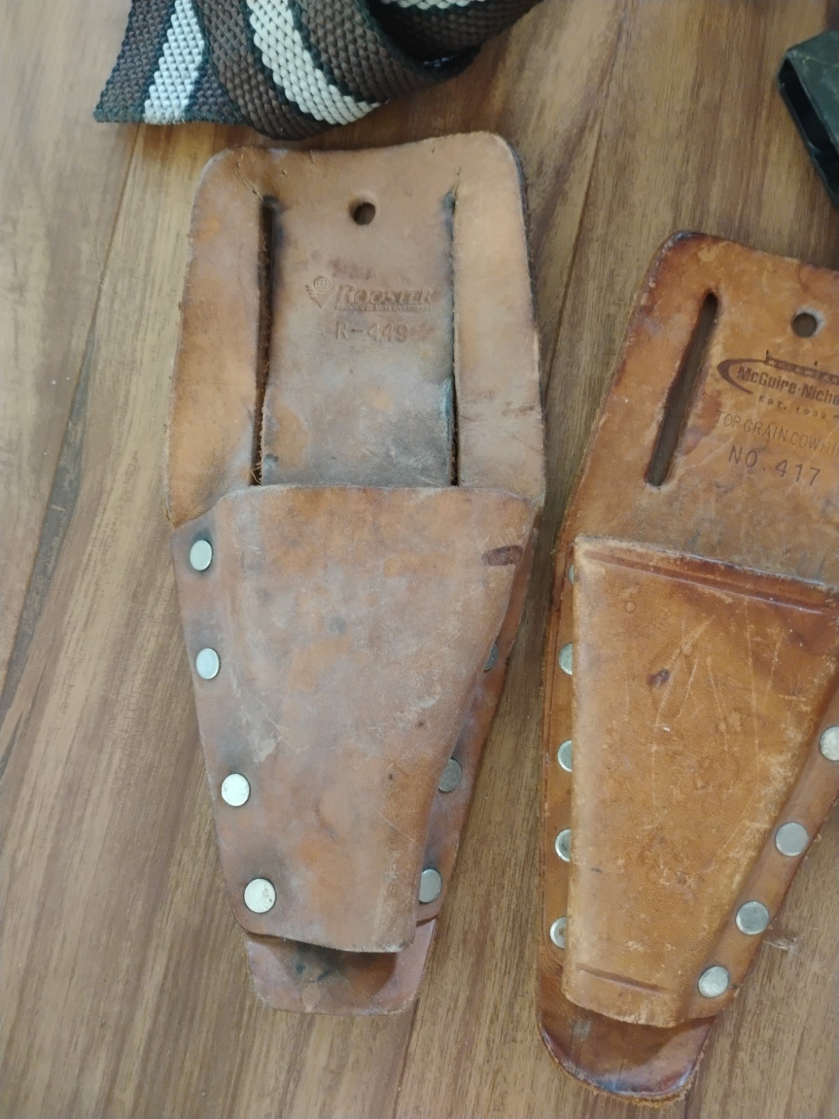 Nicholas Top Grain Cowhide 1720R Leather Drill Holder Pouch & Pliers Sheath