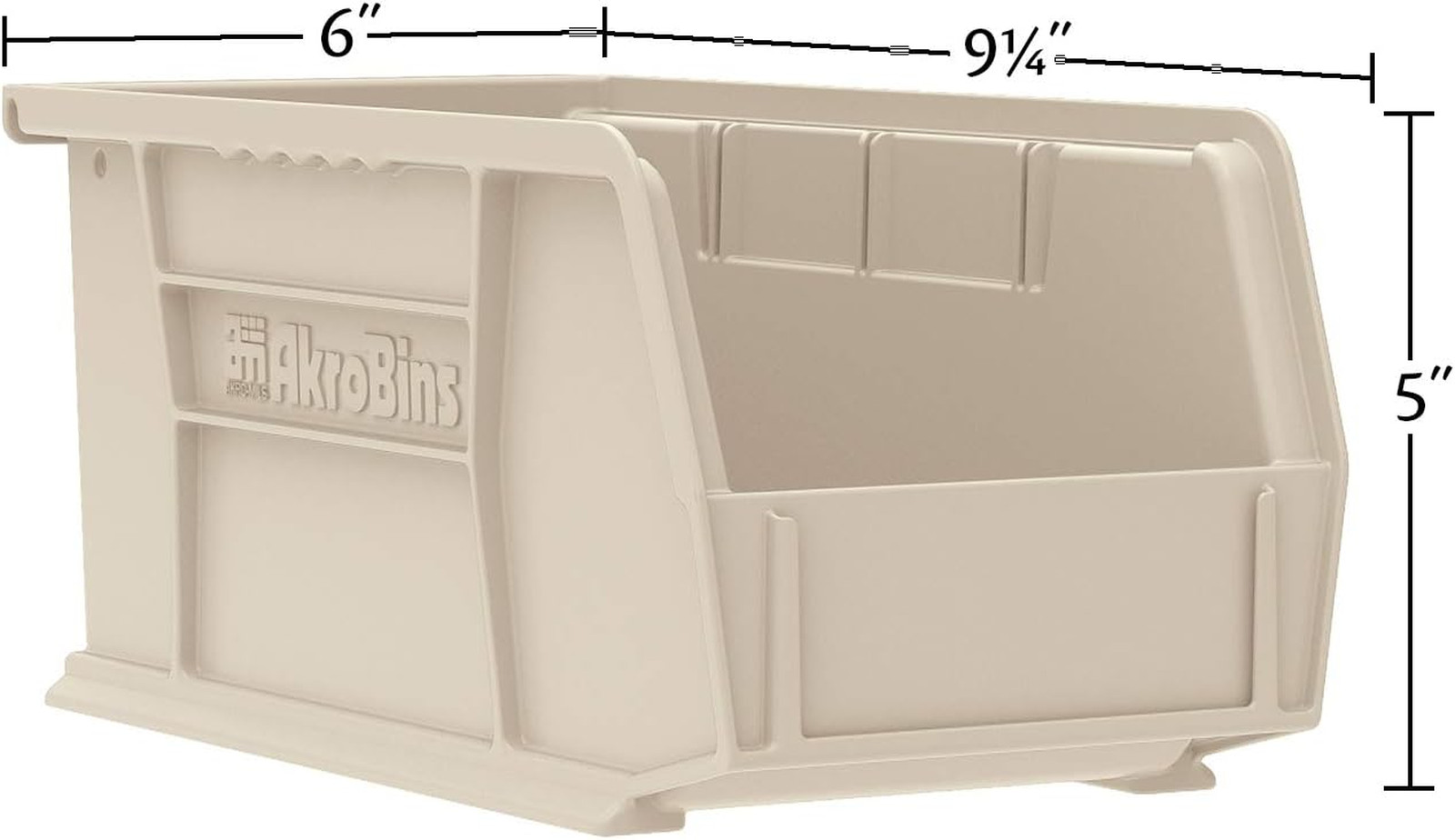 Stackable plastic storage bins 30237 AkroBins space-saving organizer bins for