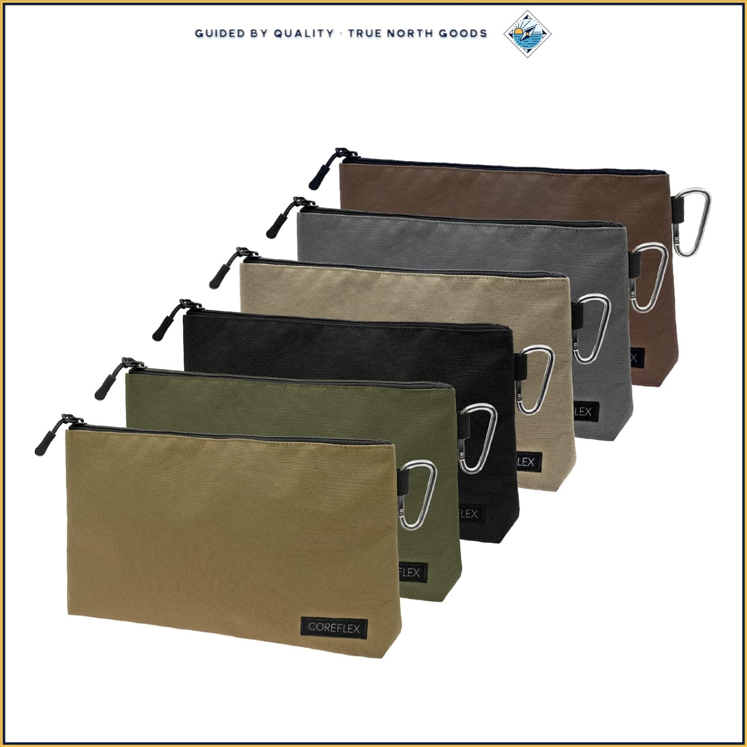 Durable Tool Pouch with 2 Compartment Design, Ideal for Travel and Organization