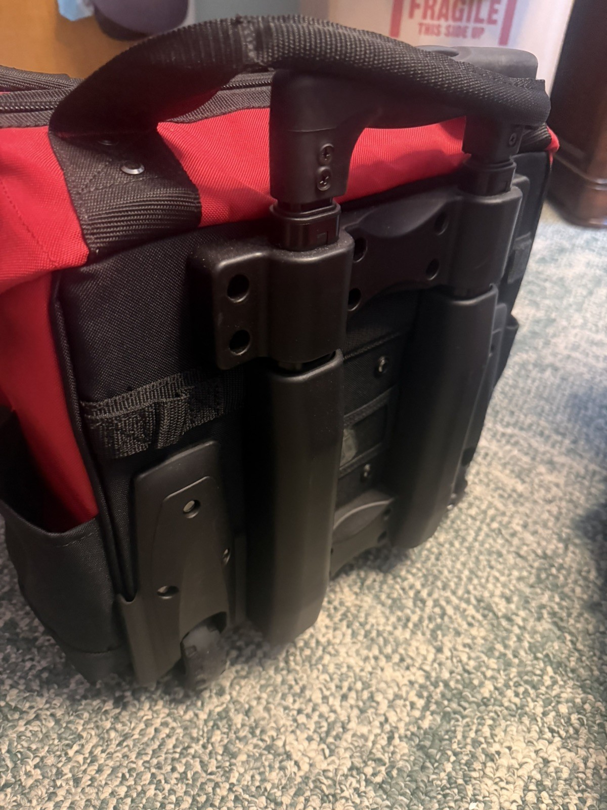Husky 14 In. 13 Pocket Rolling Tool Bag with 18” bag