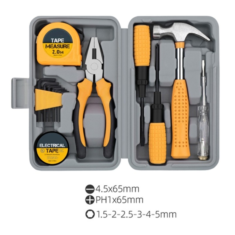 Portable Home Tool High Carbon Steel Ergonomic Grip Storage For Various Repairs