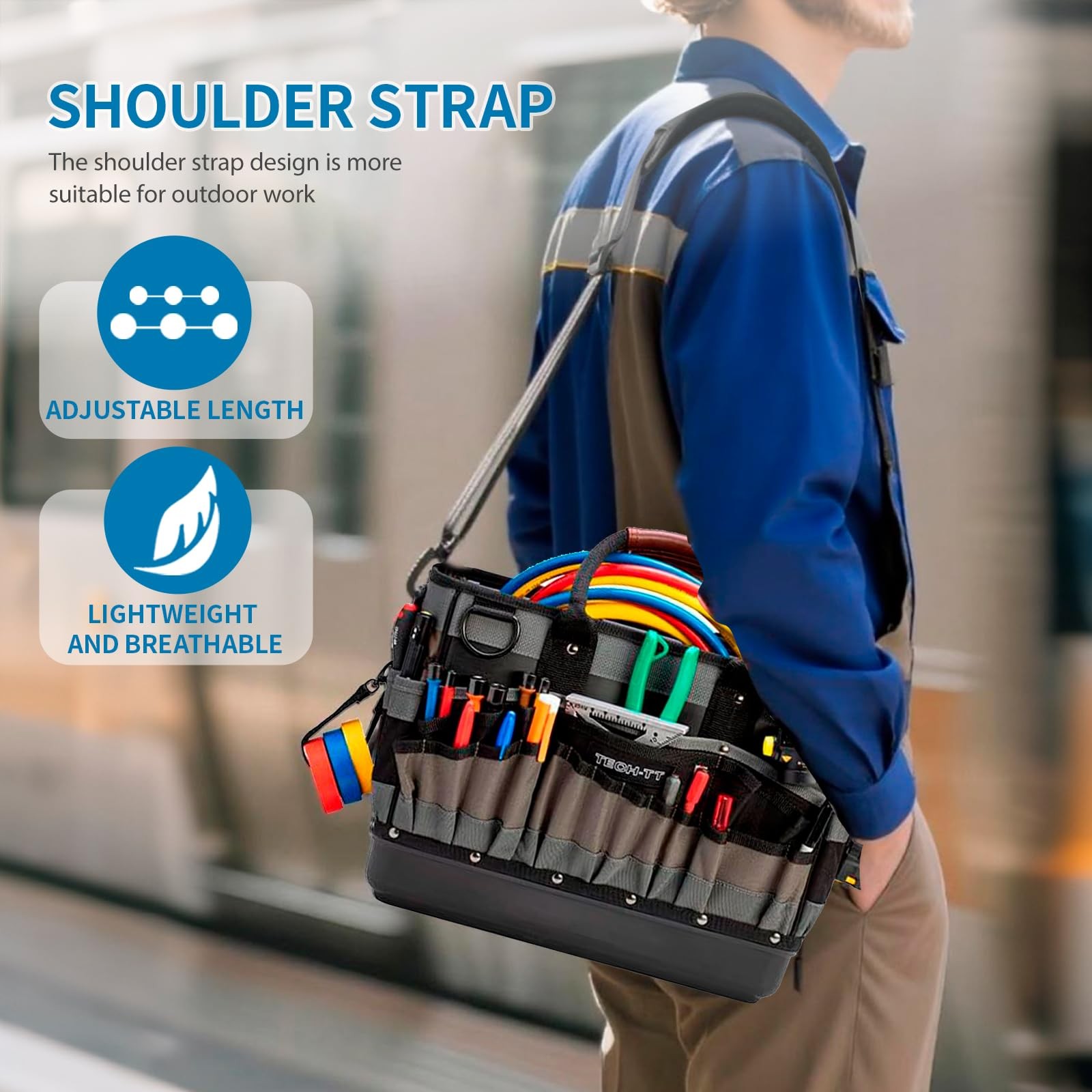 63″ Adjustable Shoulder Strap Compatible with Veto Pro Pac,with Detachable Thic