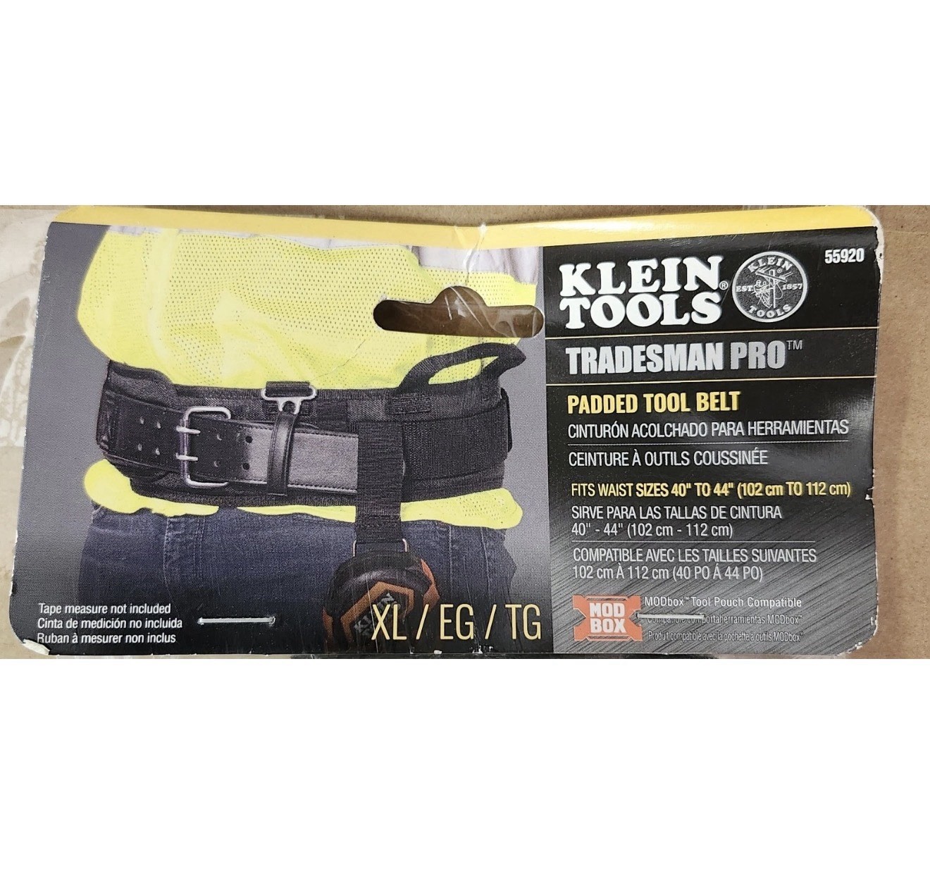 NEW Klein Tools Tradesman Pro Tool Belt XL Model 55920