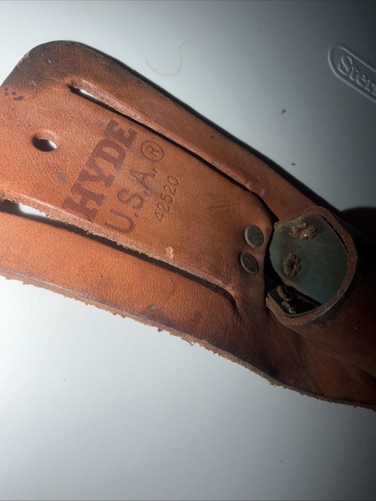 Hyde Tools Leather Utility Knife Pouch #42520 Tool Belt Attachment USA MADE