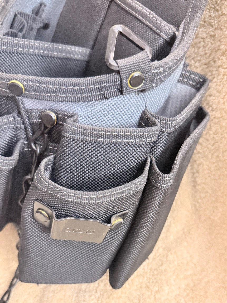 TOUGHBUILT Journeyman Electrician Pouch 24 Pockets w/ clip & tape holder