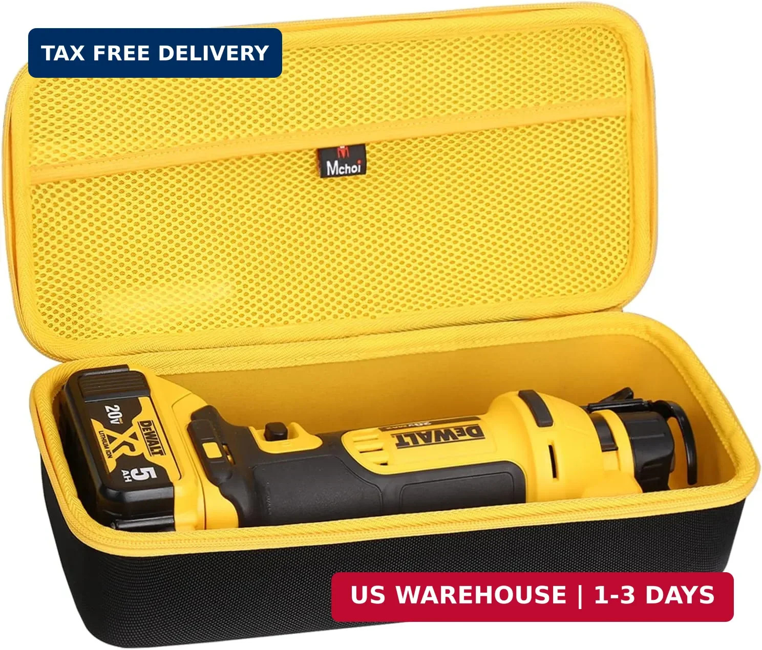 Mchoi Hard Carrying Case for DEWALT 20V MAX Drywall Cut Out Tool DCE555B / DCE55