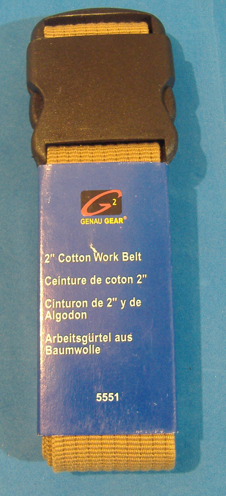 2″ WIDE ADJUSTABLE COTTON WEB STRAP TOOL BELT WITH PLASTIC BUCKLE 44″ LONG