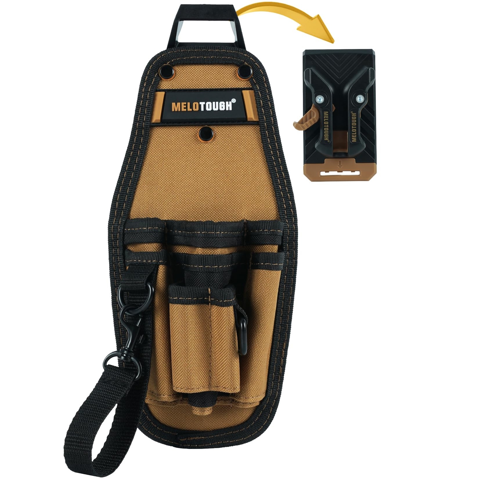Small Tool Pouch with Quick Release Belt ClipTool Belt Pouch with Electrician…