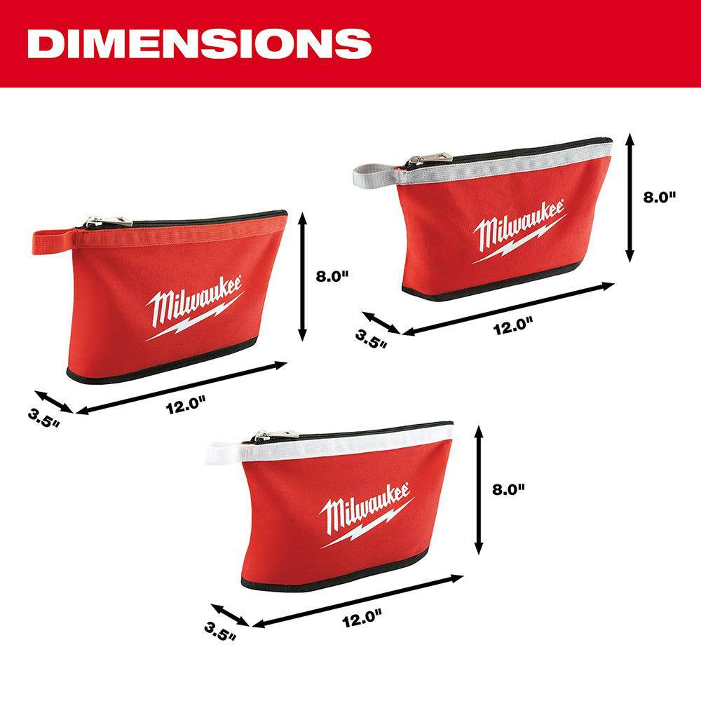 15 In. PACKOUT Tool Backpack with 3-Pack Zipper Tool Bags
