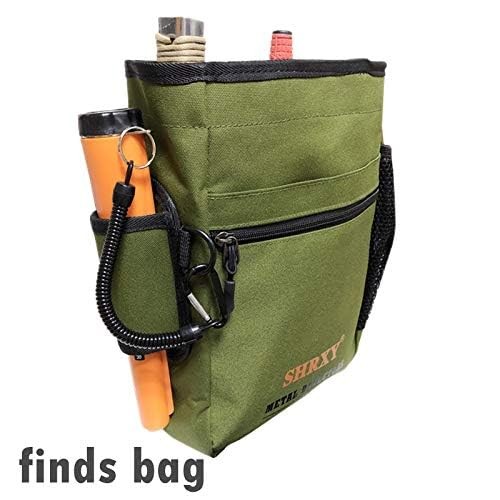 Pointer Metal Detector Find Bag Detecting Digger Tools 12“x 8”x 4, GREEN