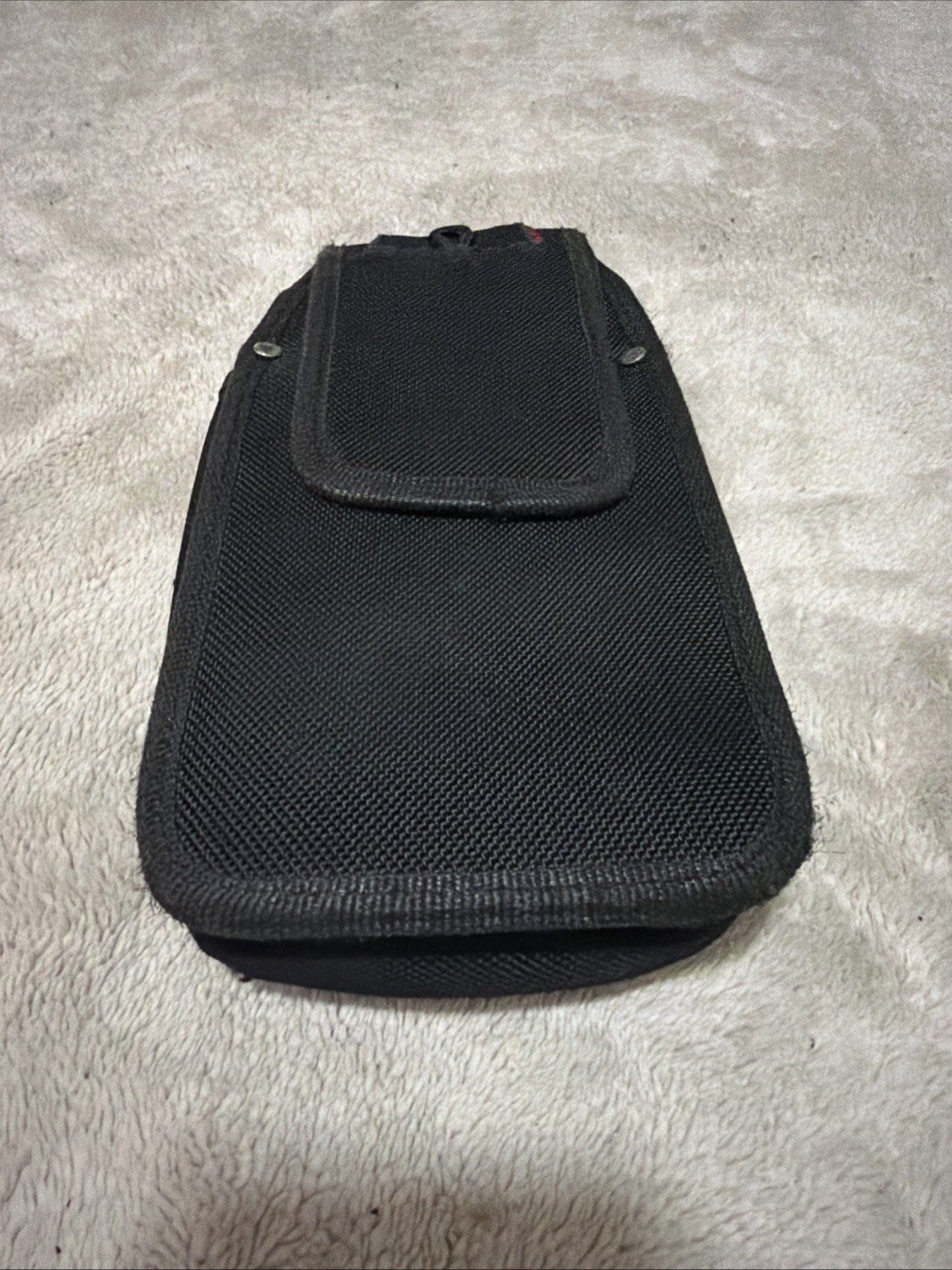 Husky 7 Heavy Duty Interior Storage Pocket Black Utility Tool Belt Pouch