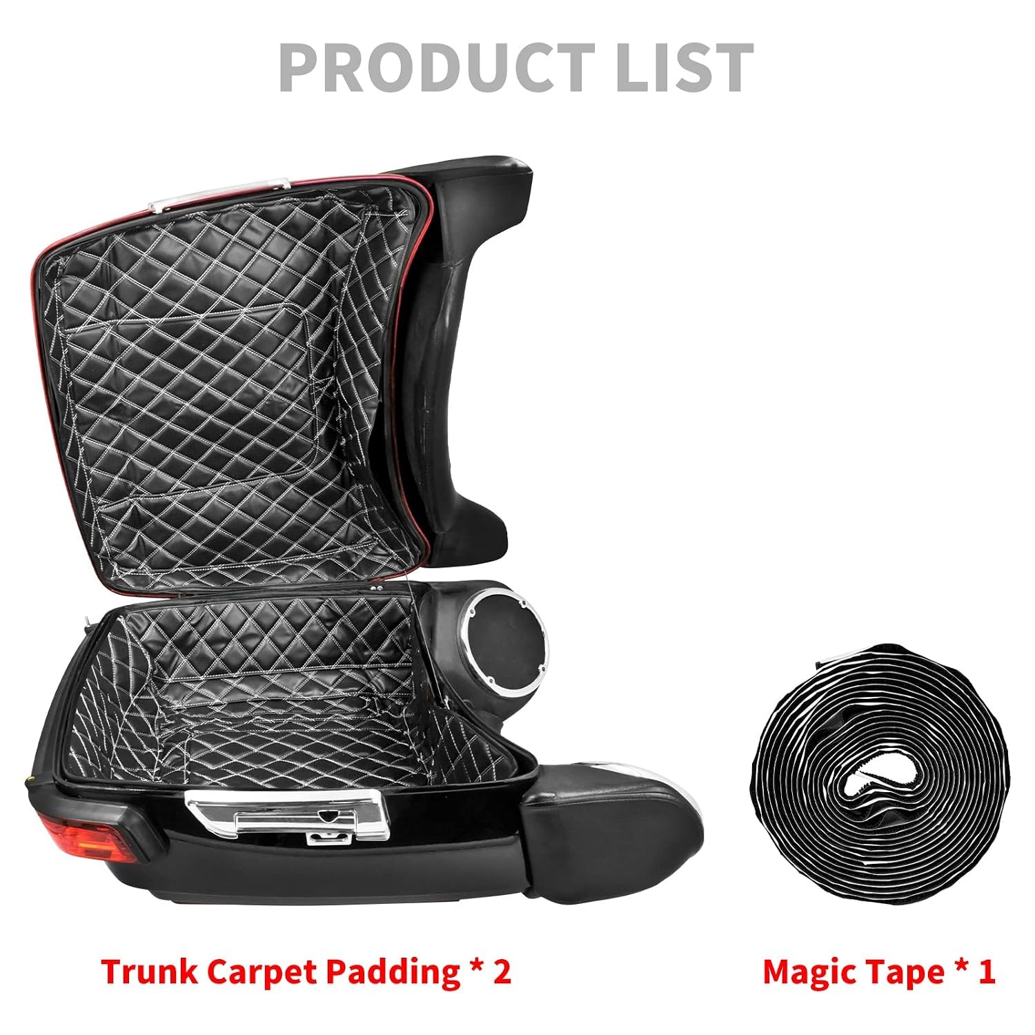 Harley Touring Road King Tour Pack Liners Touring Pak Inserts Diamond White