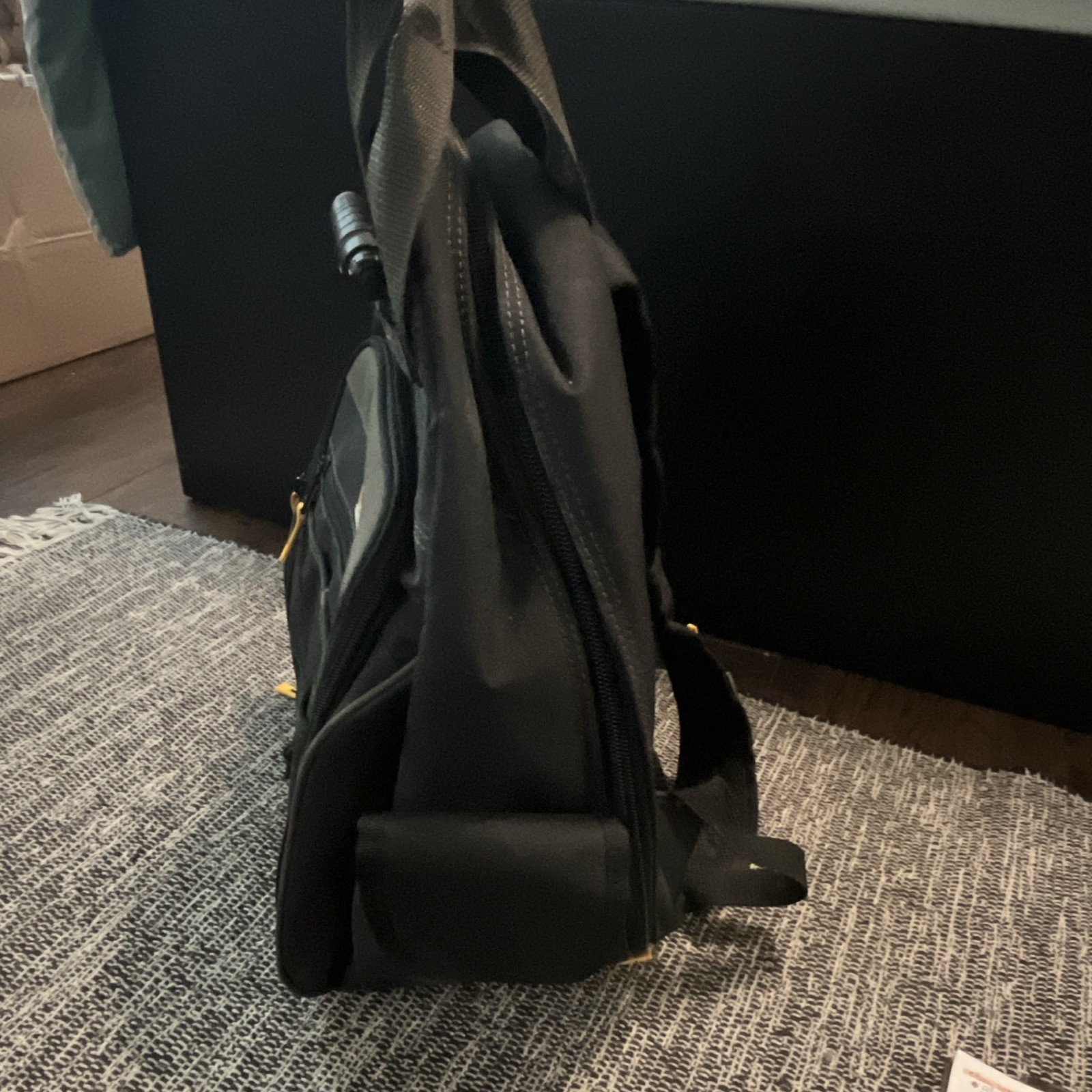 CLC Tech Gear Tool Backpack Large Black/Gray/Yellow w/ Handle Strap MPN ZEY 629