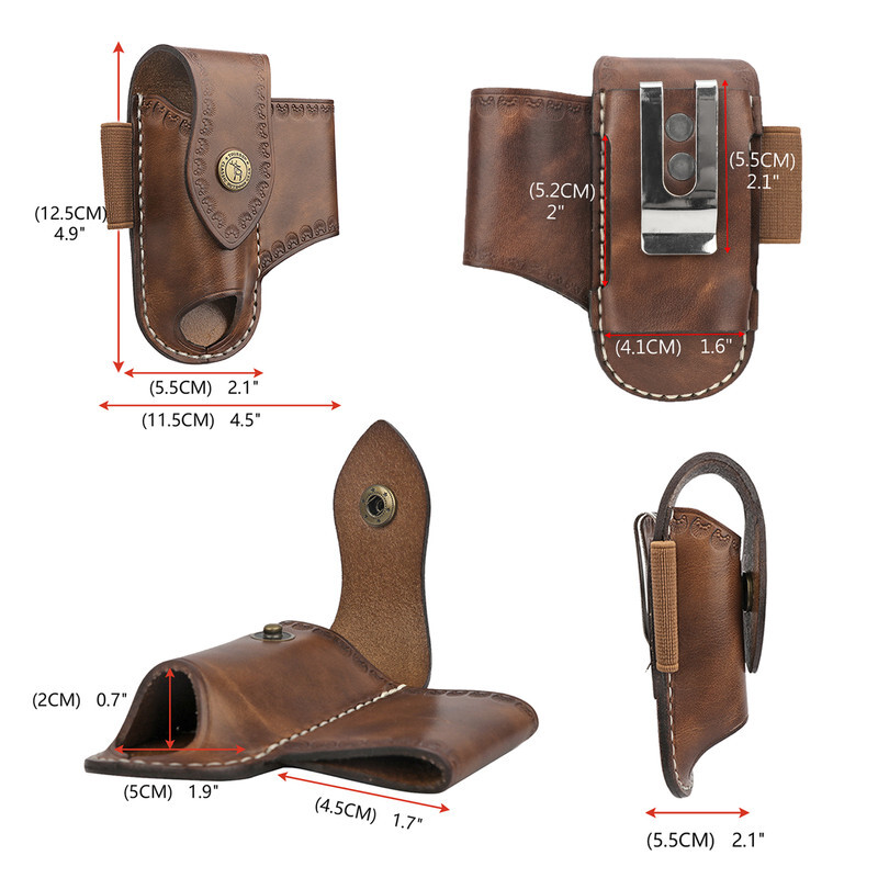 TOURBON 3-in-1 Tools Belt Holster for Knife/Flashlight/Pencil US-Special offer