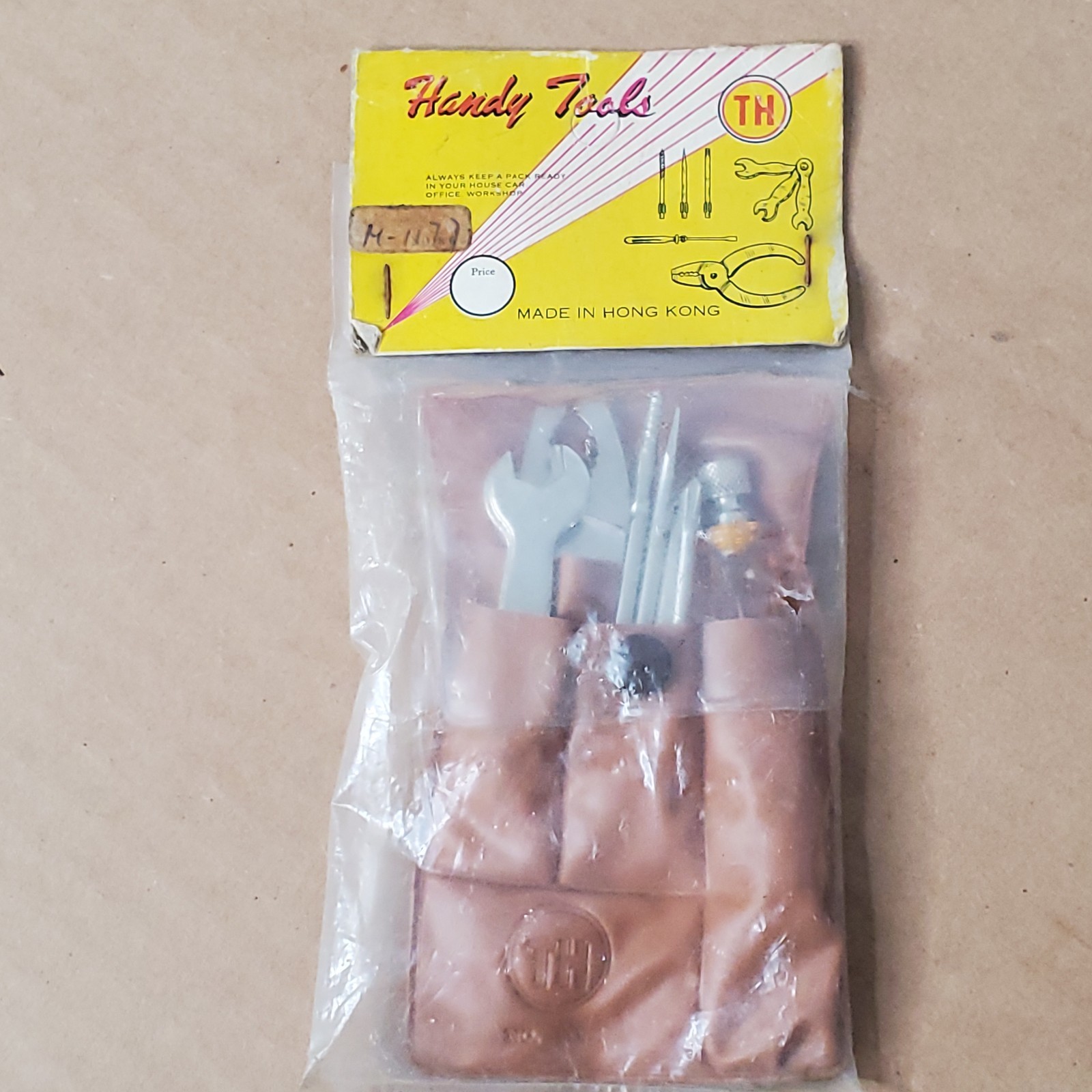 Mini Leather Craftsman Tool Pouch Bag 4.5″ x 3.3″ & Set Of Small Handy Tools