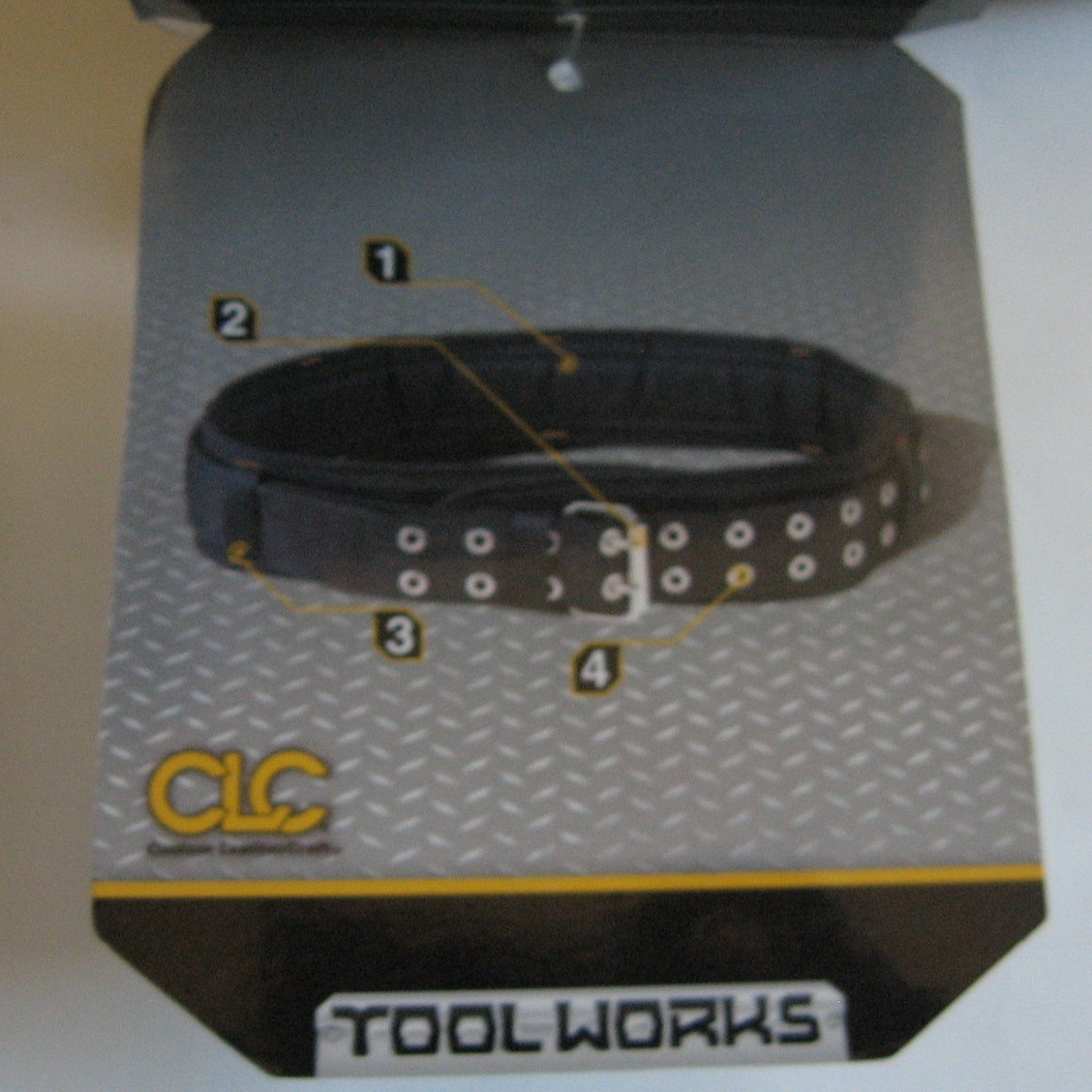 CLC Comfort Mesh Padded Work Belt #5623 3″ Wide Adjustable Tool Belt New