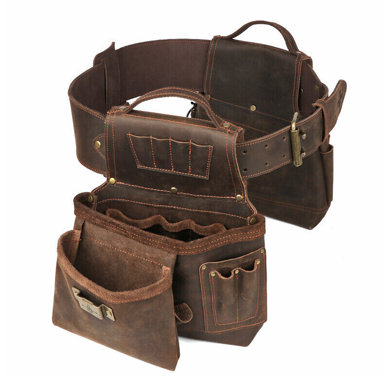 Leather Carpenter Framer Tool Organizer Belt/Pouch/Bag/Holder Carrying