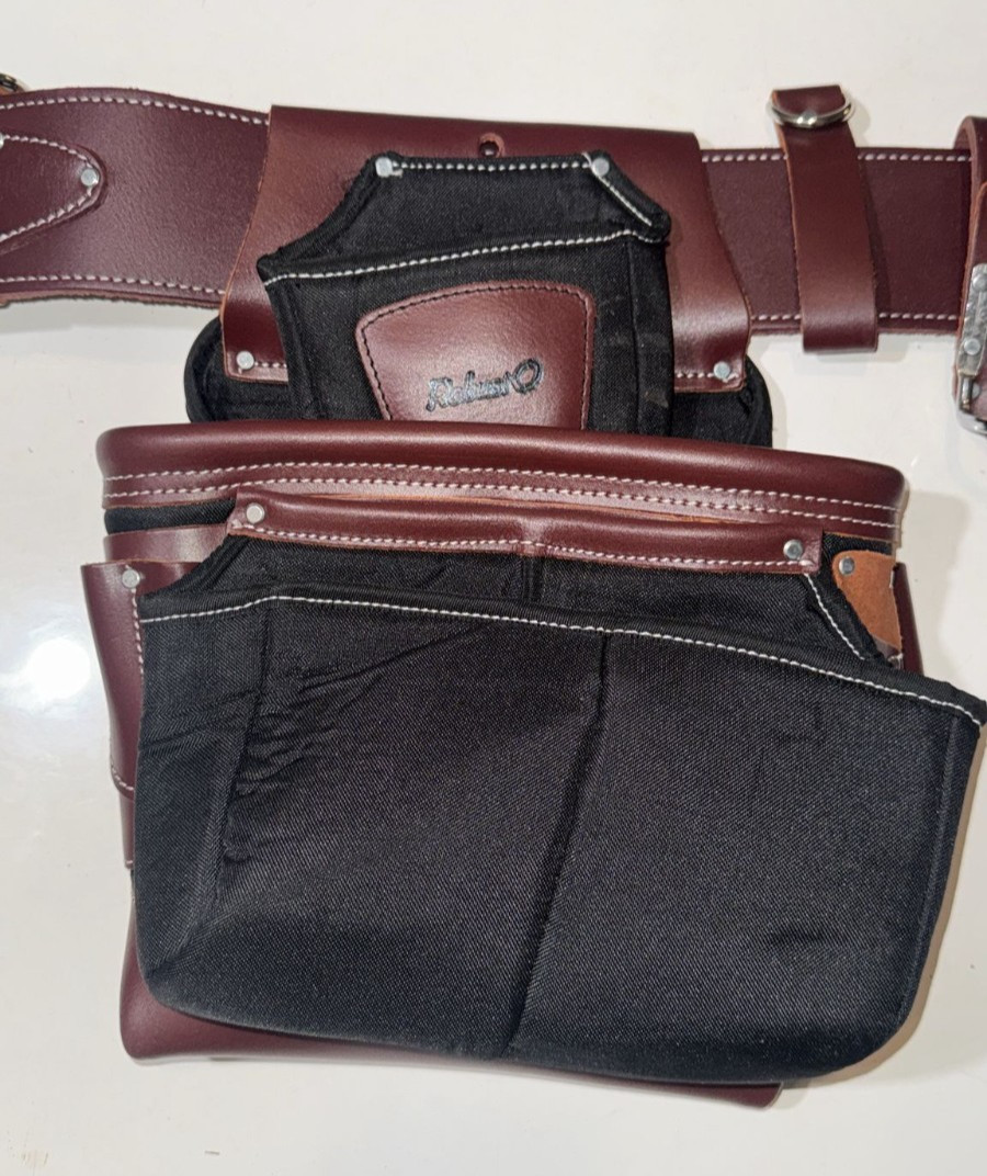 Top Grain Leather and Ballistic Combo(Black & Cherry)